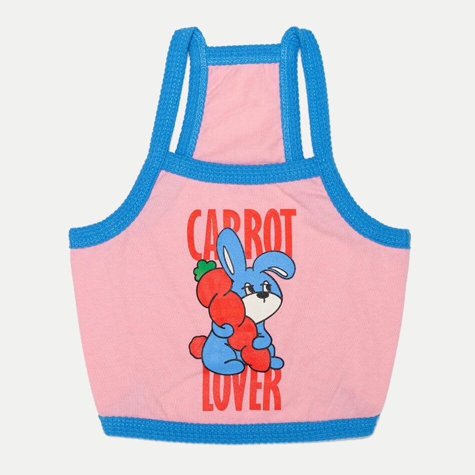 Carrot Bunny Crop Top (Pink)