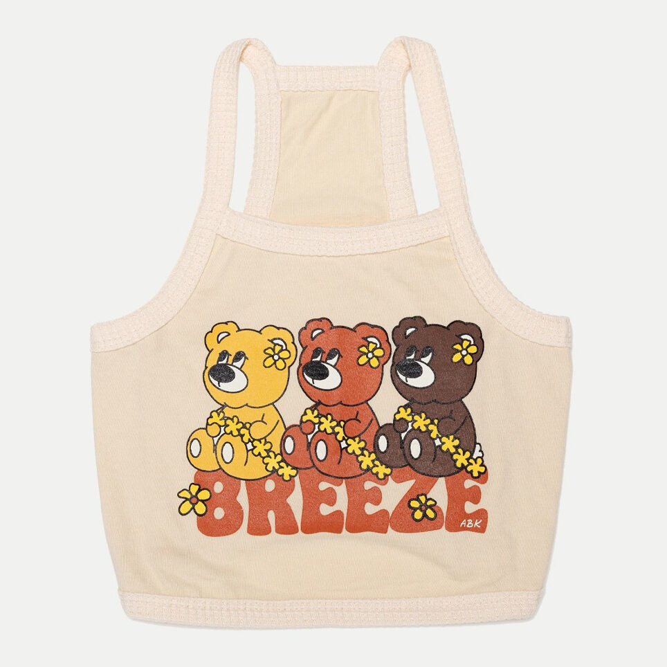 Hawaii Joy Bear Crop Top (Ivory)