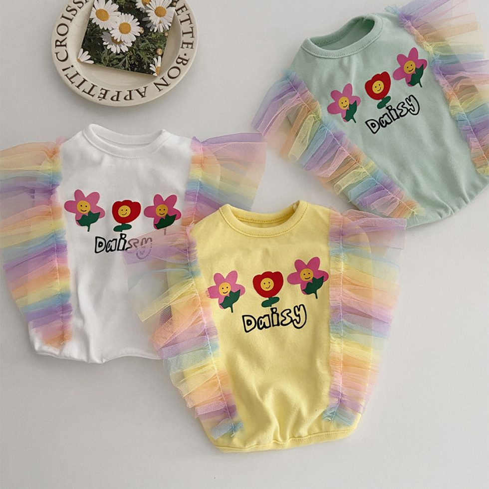 Rainbow Angel Crop Tee