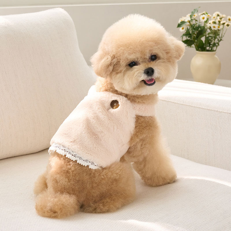 Bebe Fur Crop (Cream Beige)