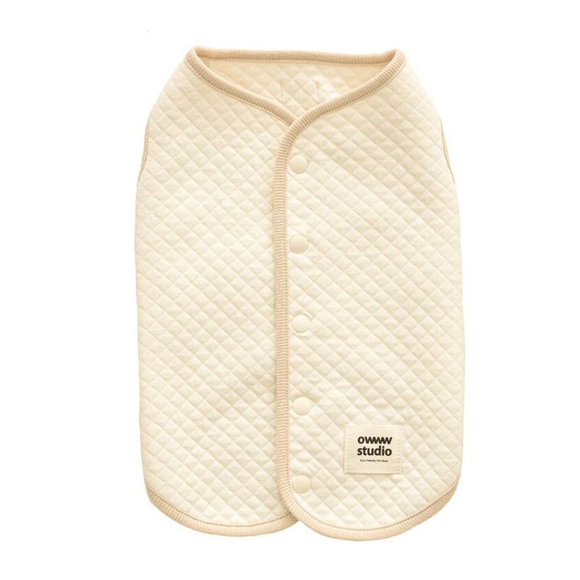 Organic Quilted Vest (Back Button)