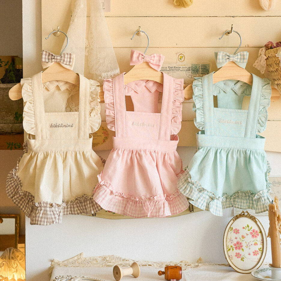 Blossom Check Overall One Piece